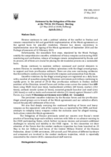 Statement by the Delegation of Ukraine on the situation in and around Ukraine