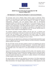 Statement by the Latvian EU Presidency on the situation in and around Ukraine