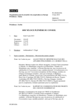 Journal de la 1056ème séance plénière du Conseil