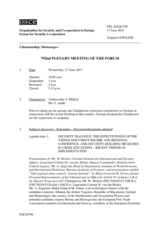 Journal of the 792nd Plenary Meeting of the Forum for Security Co-operation