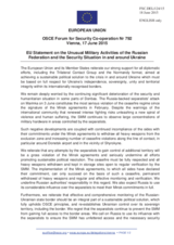 Statement by the Latvian EU Presidency on the situation in and around Ukraine
