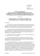 Keynote Speech by Amb. Alexander V. Grushko, Permanent Representative to NATO