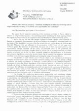 Session 1, Statement