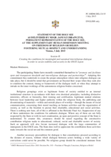 Session 2, Statement