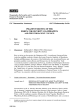 Journal of the 59th Joint Meeting of the Forum for Security Co operation and the Permanent Council