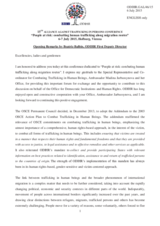 Opening address by ODIHR First Deputy Director, Beatriz Balbin, at the 15th Alliance conference, 6 July 2015