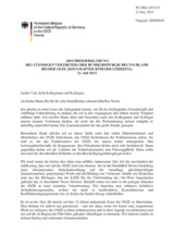 Abschiedserklärung  des Ständigen Vertreters der Bundersrepublik Deutschland bei der OSZE, Botschafter Rüdiger Lüdeking