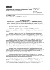 Decisione N.4/15 del Foro di cooperazione per la sicurezza