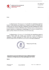 Response by the Delegation of Luxembourg to the Questionnaire on the Code of Conduct on Politico-Military Aspects of Security