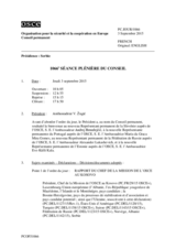 Journal de la 1066ème séance plénière du Conseil