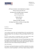 Opening Address by H.E. Mr. Ivica Dačić, Chairperson-in-Office of the OSCE