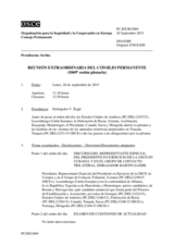 Diario de la 1069ª Sesión extraordinaria del Consejo Permanente 