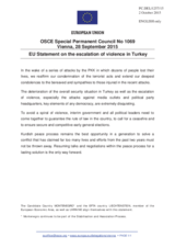 Statement by the Luxembourgian EU Presidency on the terrorist attacks in Turkey