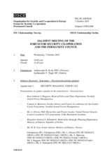 Journal of the 61st Joint Meeting of the Forum for Security Co-operation and the Permanent Council