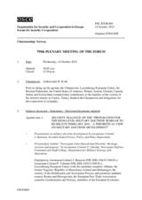 Journal of the 799th Plenary Meeting of the Forum for Security Co-operation