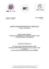 Armenia: Draft Joint Opinion on Draft Amendments to the Election Code