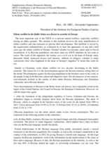 Side Event, 29 October 2015, Contribution by Prof., Dr. OEC, Mr. Alexander Gaponenko, President
