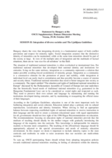 Session 2, Statement  