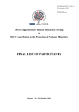 Final List of Participants