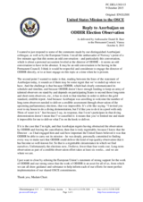 Statement by the Delegation of the United States of America on the violation by the OSCE Office of Democratic Institutions and Human Rights of its mandate