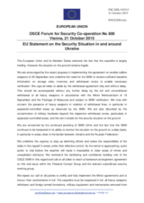 Statement by the Luxembourgian EU Presidency on the situation in and around Ukraine 