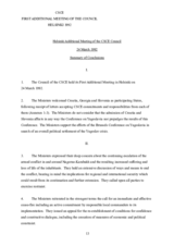Final Document of the Additional Meeting of the CSCE Council, Helsinki, 24 March 1992