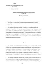 Final Document of the Additional Meeting of the CSCE Council, Helsinki, 24 March 1992 (fr)