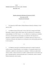 Final Document of the Additional Meeting of the CSCE Council, Helsinki, 24 March 1992 (es)