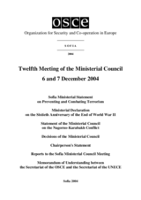 Final Document of the Twelfth Meeting of the Ministerial Council, Sofia, 6-7 December 2004