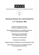 Final Document of the Twelfth Meeting of the Ministerial Council, Sofia, 6-7 December 2004 (fr)
