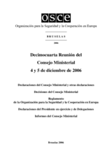 Final Document of the Fourteenth Meeting of the Ministerial Council, Brussels, 4 and 5 December 2006 (es)