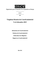 Final Document of the Twentieth Meeting of the Ministerial Council, Kyiv, 5-6 December 2013 (fr)