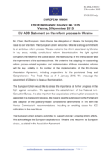Statement by the Luxembourgian EU Presidency on the reform efforts at strengthening democracy, the rule of law and good governance in Ukraine