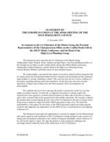 Statement by the Luxembourgian EU Presidency in response to the address by the Co-Chairmen of the Minsk Group and to the reports on the Conflict Dealt with by the OSCE Minsk Conference