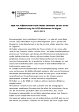 Statement by H.E. Frank-Walter Steinmeier, Federal Minister for Foreign Affairs