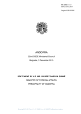 Statement by H.E. Gilbert Saboya Sunyé, Minister for Foreign Affairs