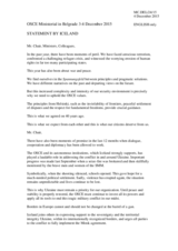 Statement by H.E. Audunn Atlason, Ambassador, Permanent Representative 