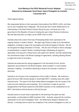 Statement by H.E. David Stuart, Ambassador, Permanent Representative 