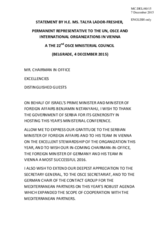 Statement by H.E. Talya Lador-Fresher, Permanent Representative to the OSCE