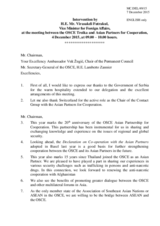 Intervention by H.E. Virasakdi Futrakul, Vice Minister for Foreign Affairs