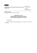 Beschluss Nr. 1191 des Ständigen Rates