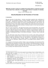 Statement by Romania: Security Education for the Prevention of Terrorism
