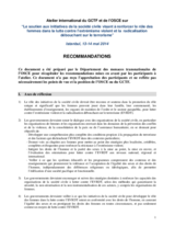 Recommandations d'un atelier sur le soutien aux initiatives de la société civile visant à renforcer le rôle des femmes dans la lutte contre l’extrémisme violent et la  radicalisation débouchant sur le terrorisme