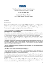 Remarks by Thomas Wuchte, OSCE Head on Anti-Terrorism Issues, at the Counter Violent Extremism Senior Official’s Check-In Meeting, Rome, 29 July 2015