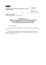 Permanent Council Decision No. 724 (fr)