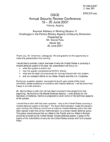 Statement by Mr. Daniel Fata, Keynote Speaker, USA