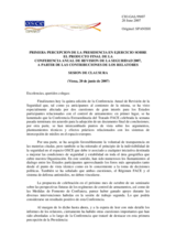 Closing Statement by Amb. Sanchez de Boado, Chairman of the Permanent Council, Spain (es)