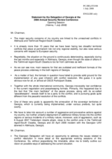 Statement by Georgia