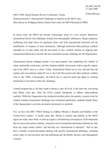 Statement by Mr. Zellner, Head of the Centre for OSCE Research (CORE)