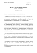 Speaking Notes by Turkey